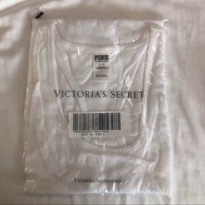 Victoria's Secret Pink White Tank Top